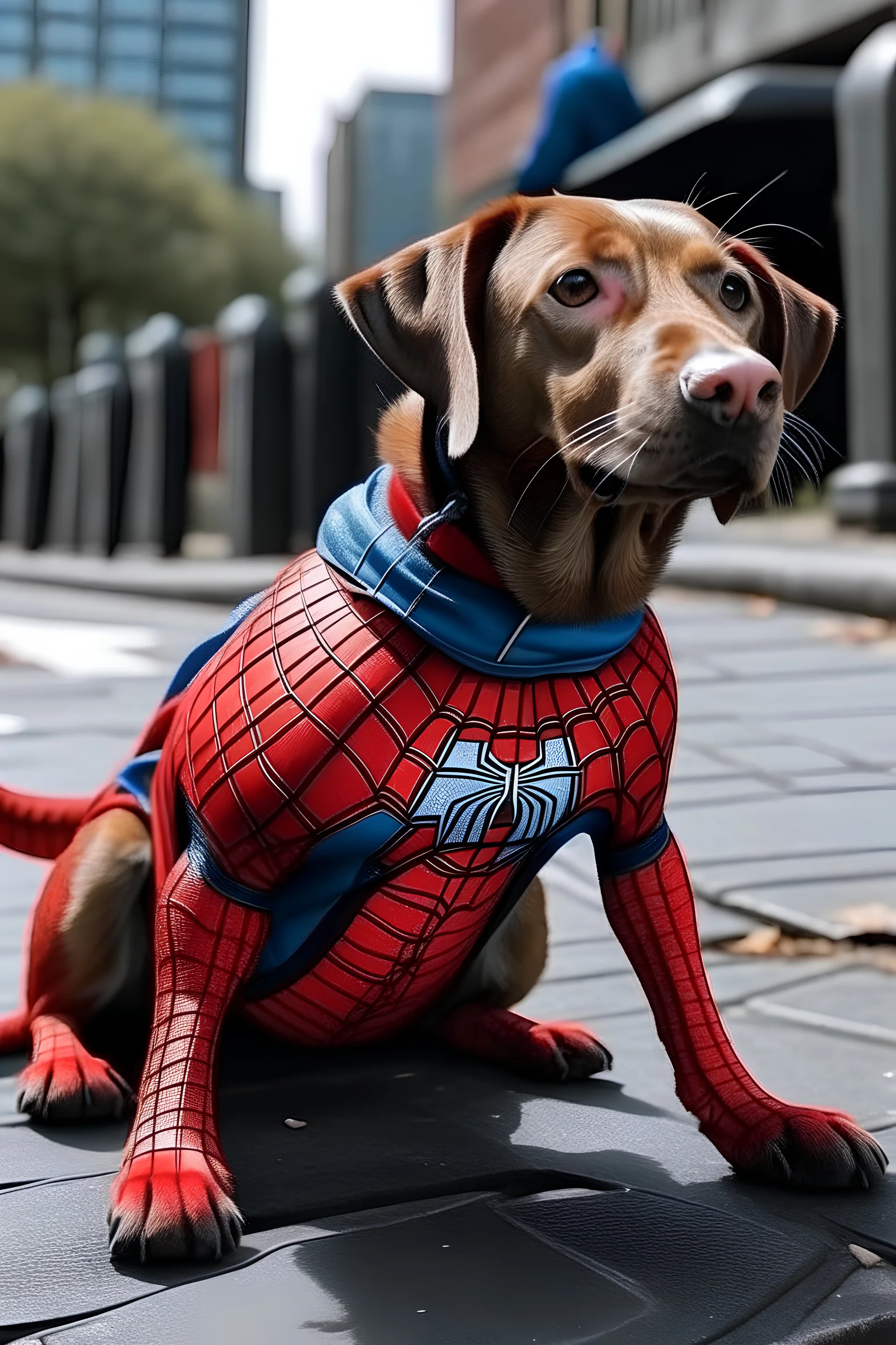 Si spiderman fuera un perro