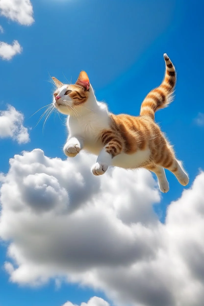 gato volador in sky