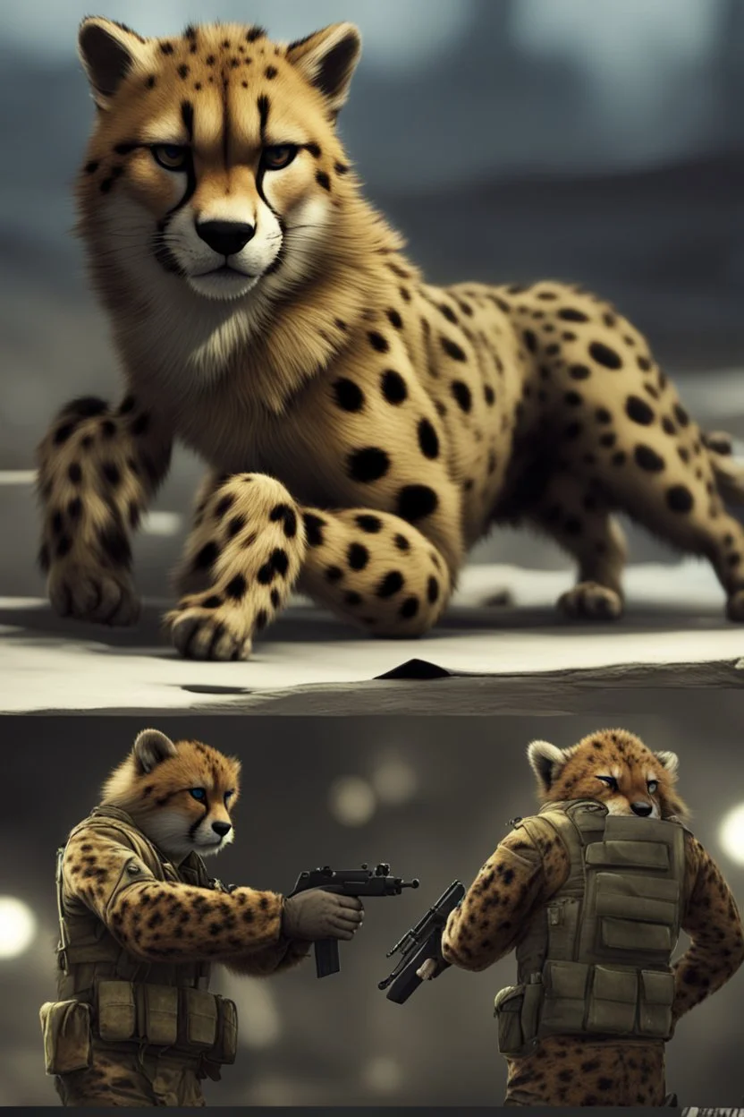 Bf4 russian engineer but it's furry cheetah