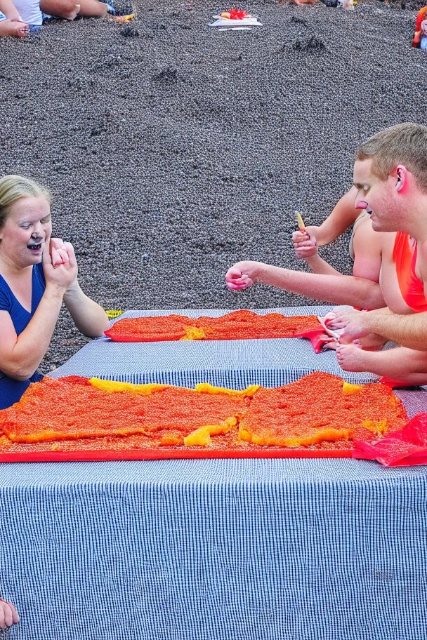 Lava eating contest