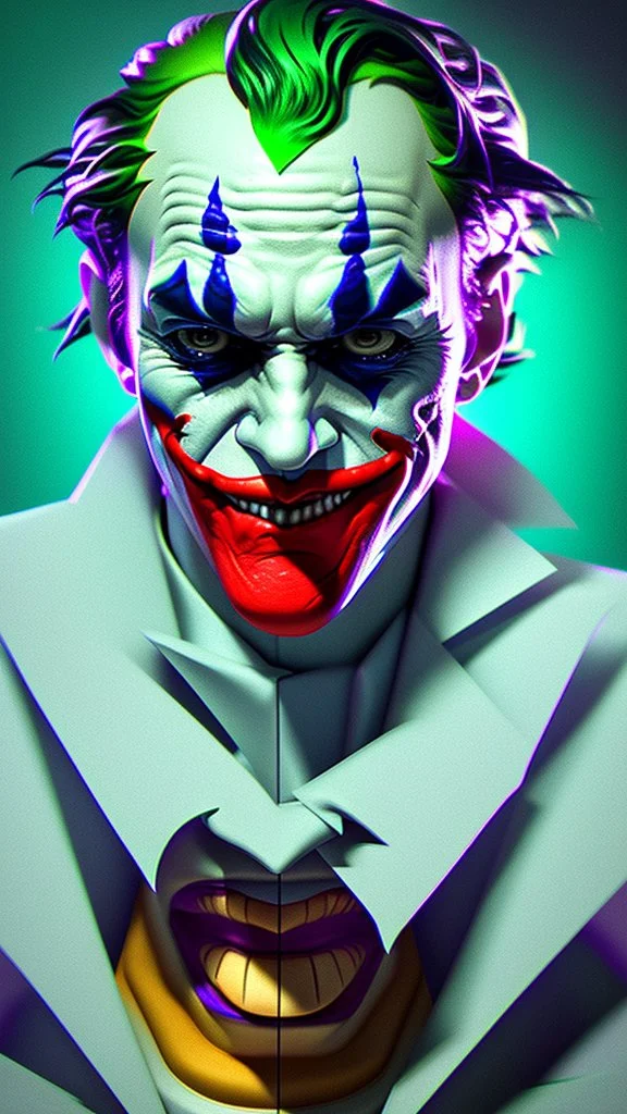 joker, high delicate defined details, beautiful, atmospheric, matte, 3 d 8 k octane rendered, sharp focus, illustration, high detail, ultra realistic, highly saturated colors