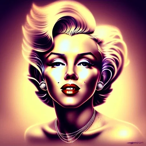 A beautiful portrait of Marilyn Monroe digital art by Eugene de Blaas and Ross Tran, vibrant color scheme, highly detailed, in the style of romanticism, cinematic, artstation best quality, realistic lighting, masterpiece portrait, details light dusting , cowboy shot from above, simple chain hauberk Vector art digital illustration 3D shading