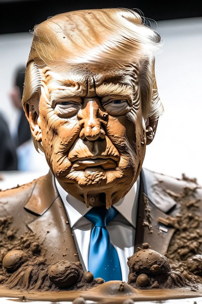 president donald trump covered in feces