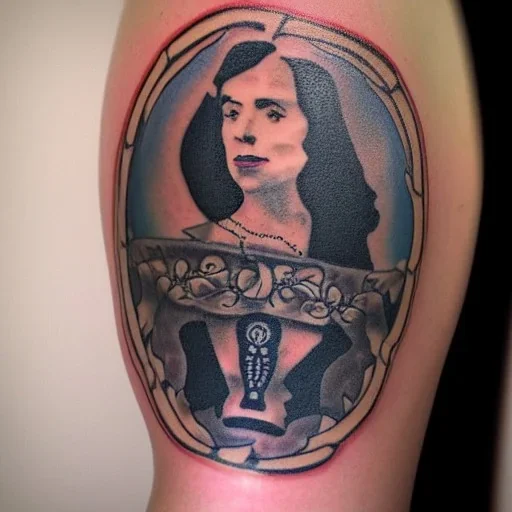 Woman blacked out QoS BBC tattoo The queen of spades.