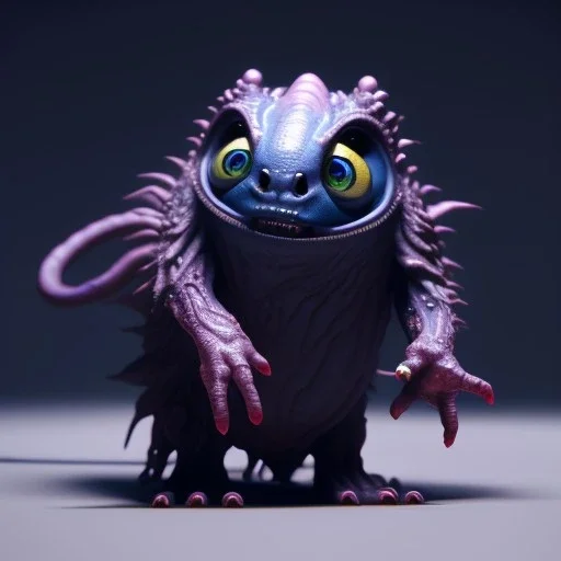 Cute fluid ink creature, big black eyes, unreal engine 5, 8k resolution, photorealistic, ultra detailed, by greg rutowski