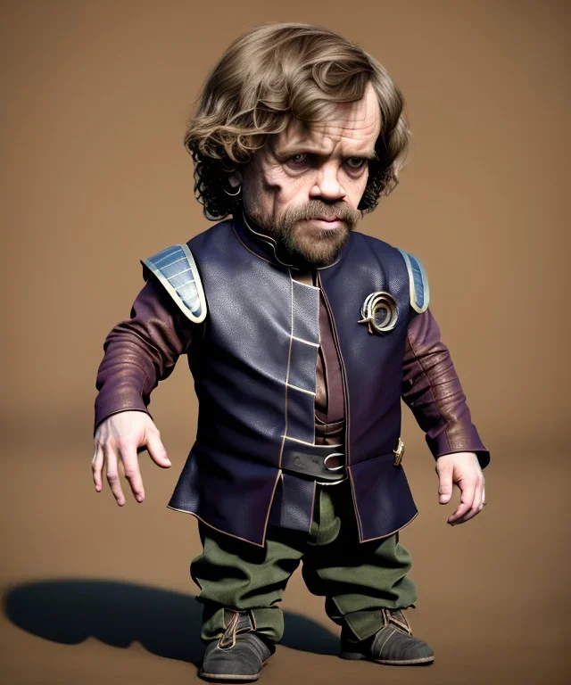 Tyrion Lannister toddler, full body, soft skin, dramatic lighting, hyper realistic