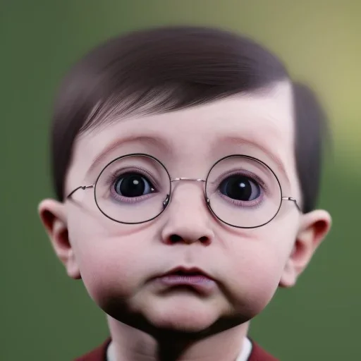 Cute baby character harry potter,movie, photo realistic, unreal engine, cinematic lighting 8k --v 4