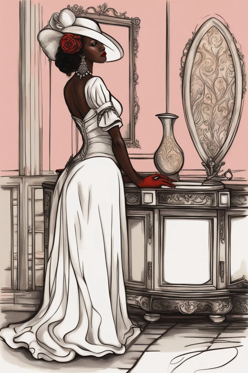 an elegant woman by artist "Simpering Sunrise",by artist "Renegade Rouge"