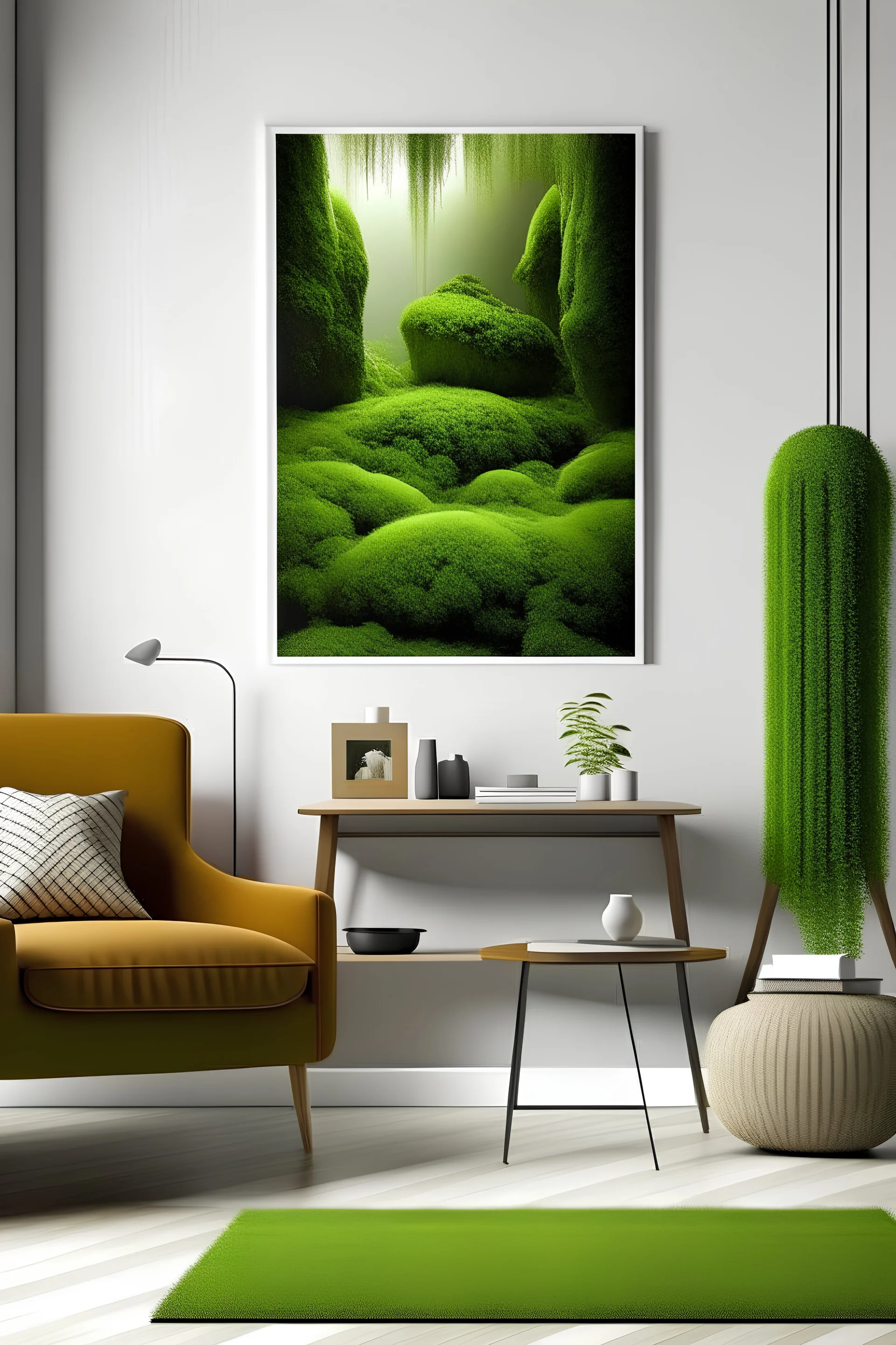 moss poster in home