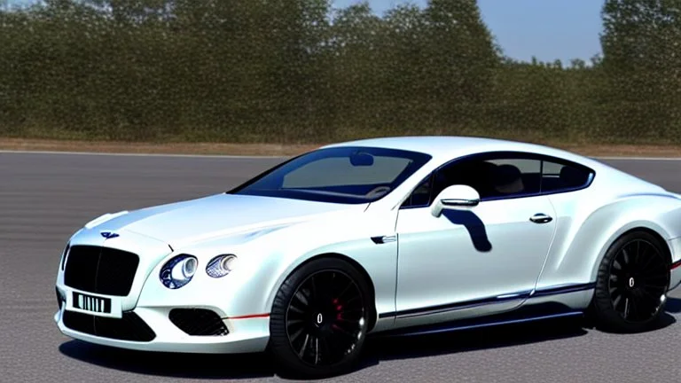 Luxury Bentley Continental GT Fast And Furious Tuning , Photorealistic, 4K, Ultra Detailed, Front Quarter View