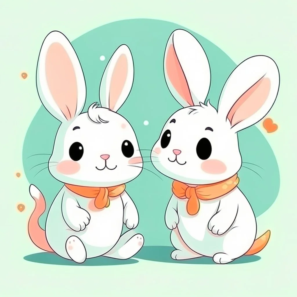 cute bunnies cartoon