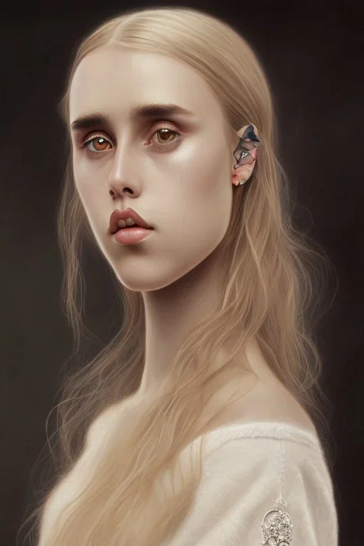 Danish singer MØ face, Style John Kenn Mortensen,