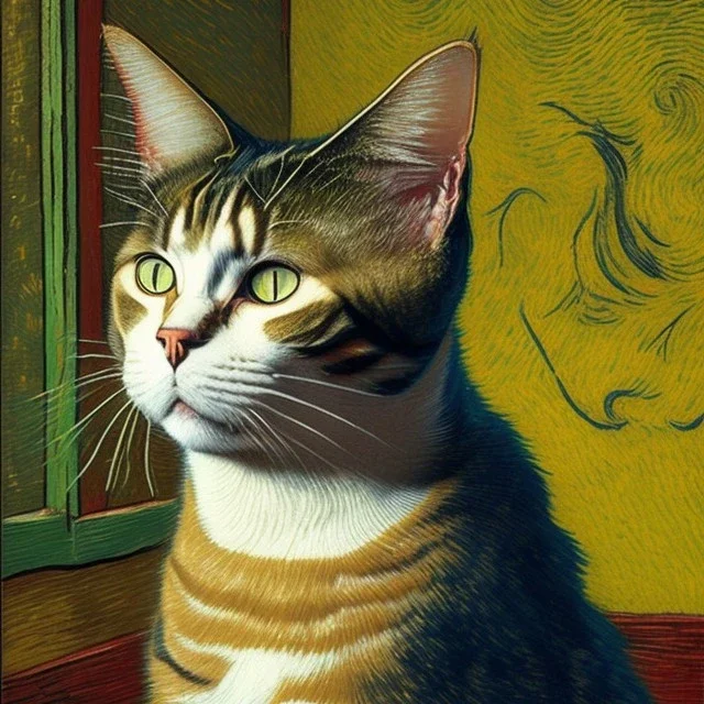 Porträt einer Katze von Van Gogh