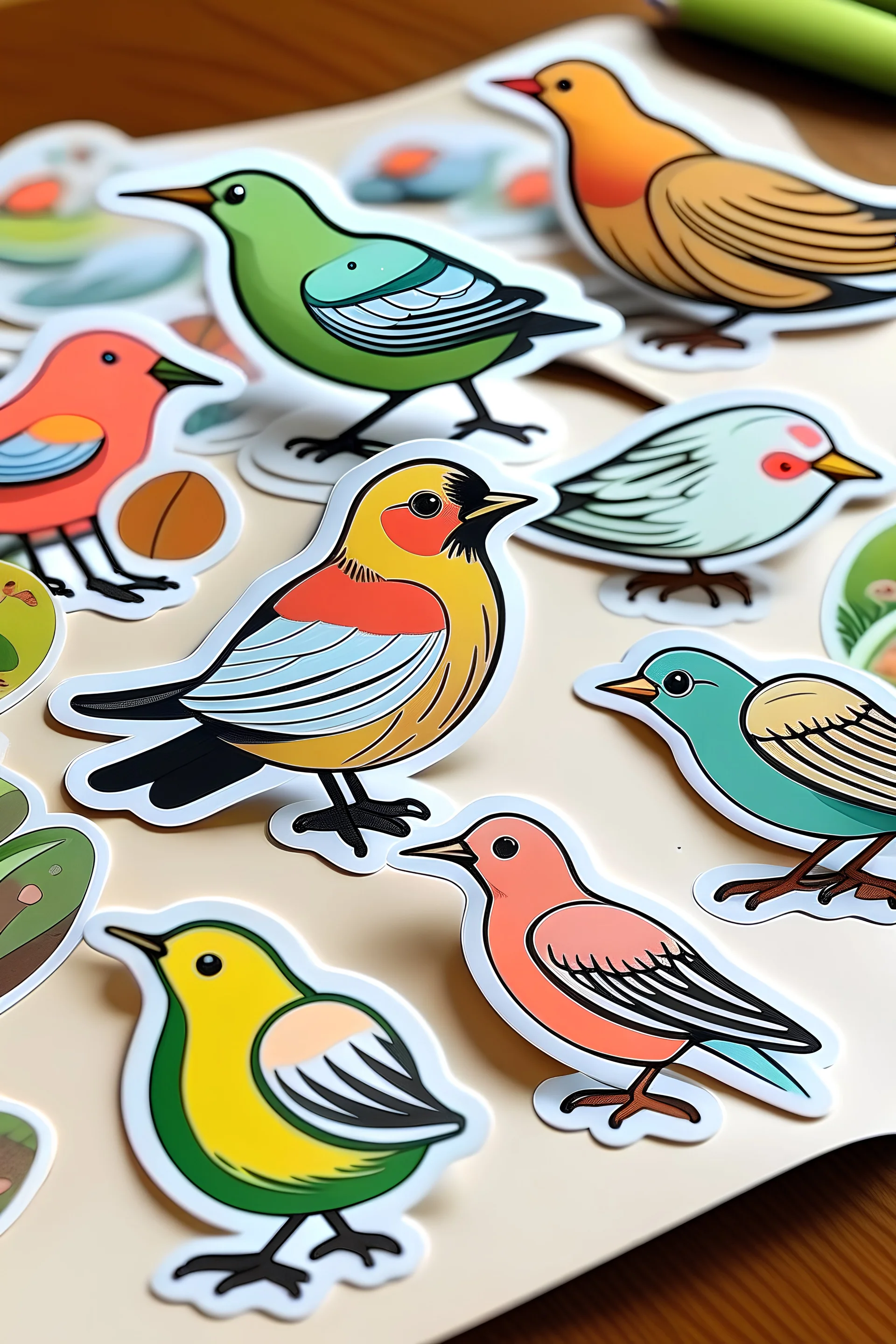 Bird stickers