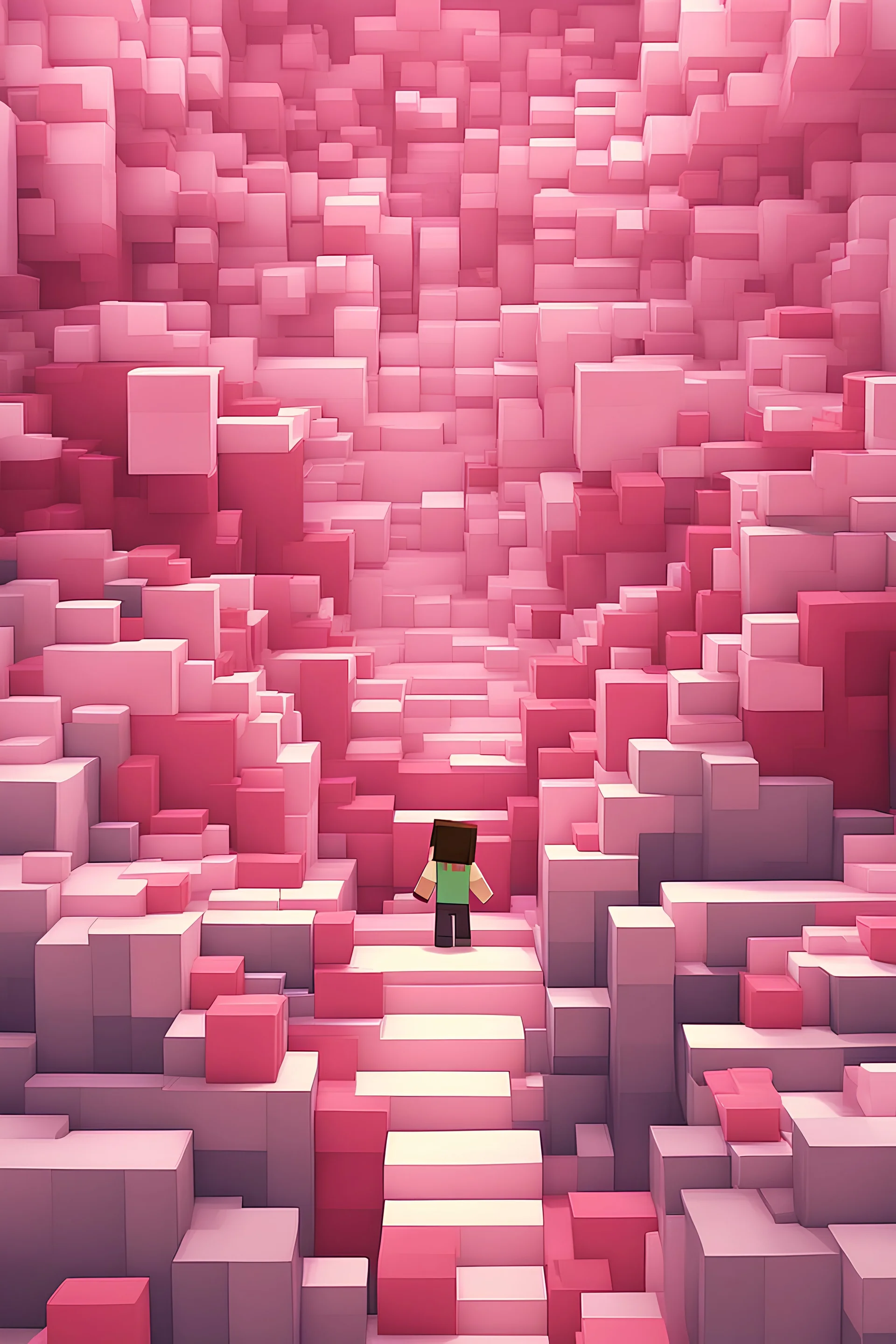 one person at minecraft Valentine's Day