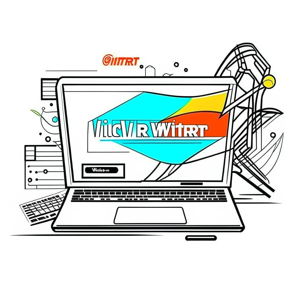 "Work Smarter, Not Harder. Find Your Perfect Laptop." web lik facebook design graphic, vector, contour, white background