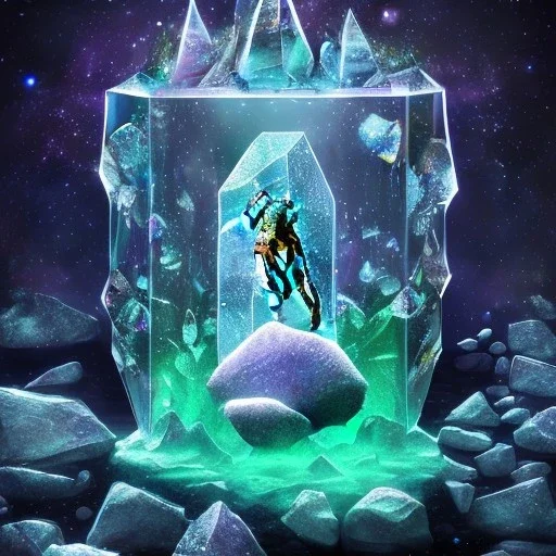 cristal angelic castle crystalline, beau , cosmic, opalescent, opalescent, gemstones, crystals, object, other worldly,water, rock, moss,bright, ice background, neige etang bleu