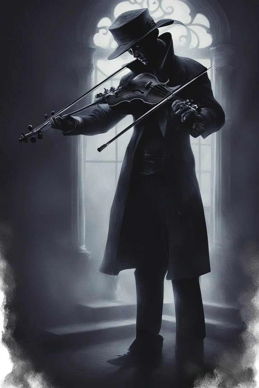ghost of shadow Violinist, man, fantasy