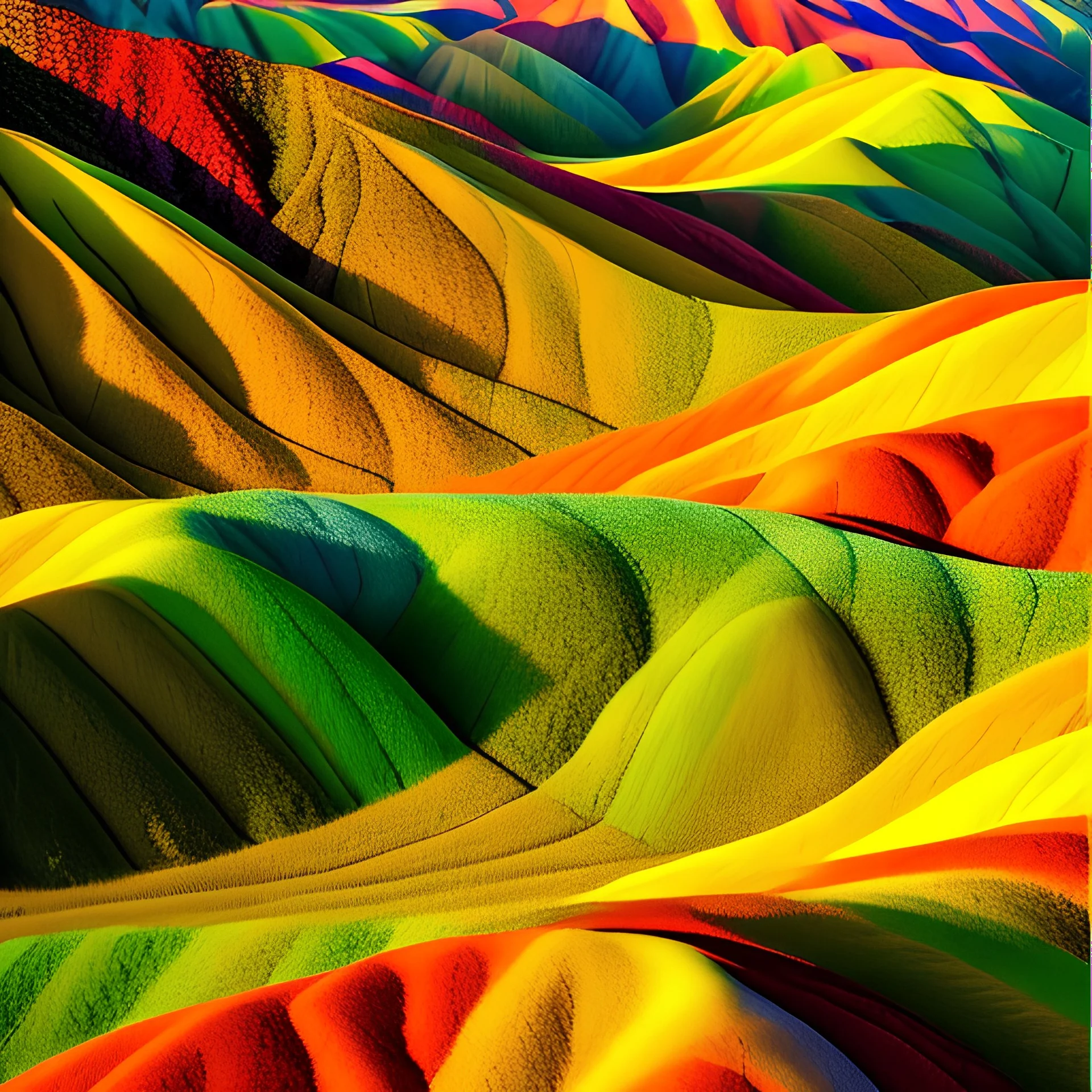 Zhangye Danxia Landform Geological Park, China,aerial view,cloudy,extremely detailed digital painting, high resolution,8k, realistic, beautiful, volumetric lighting, mystical colors ,perfectly centered image, perfect composition, rim light, beautiful lighting,masterpiece, stunning scene, raytracing, anatomically correct, in the style Van Gogh and robert e howard and Ken Kelley and Ohrai Noriyoshi and Simon Bisley and tomzj1.