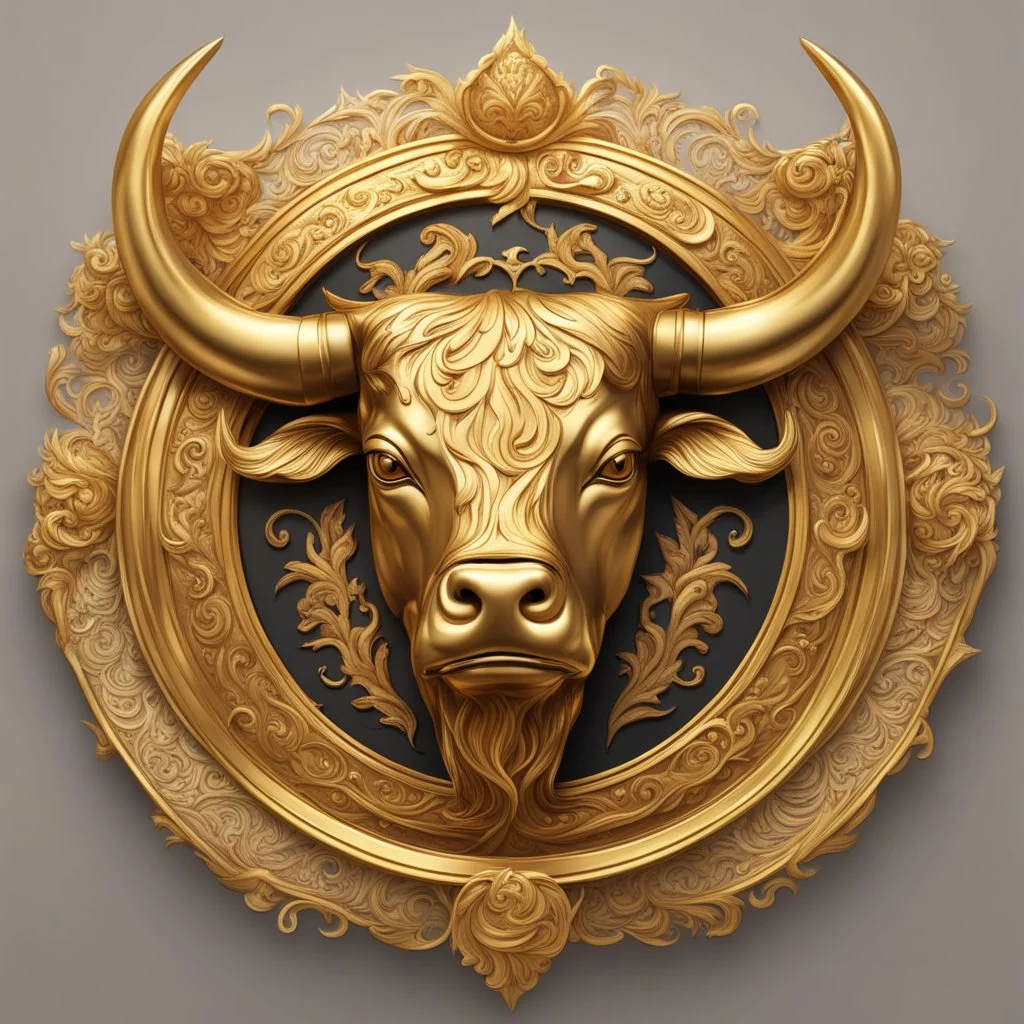 royal house symbol golden bull