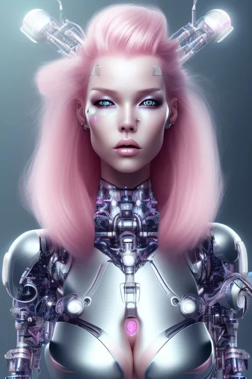 cyborg, pink hair, sexy, perfekt, real, dream