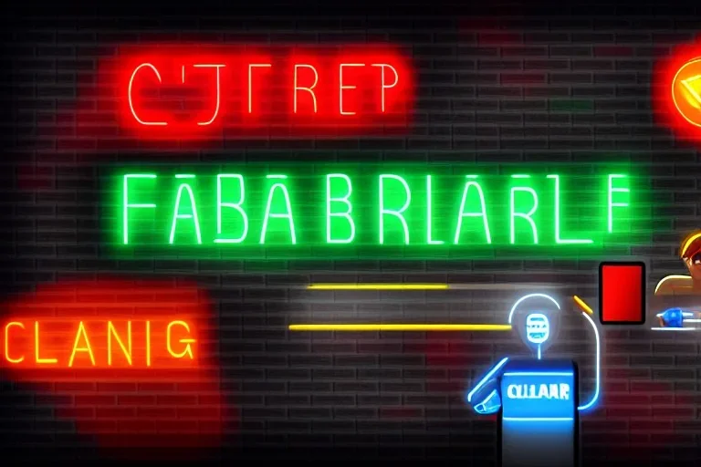 human cleaning batteries of cyborgs,centered, detailed, 8k, fabrik , arbeit, sklaverei,cyberpunk art, neon signs, wide angle,