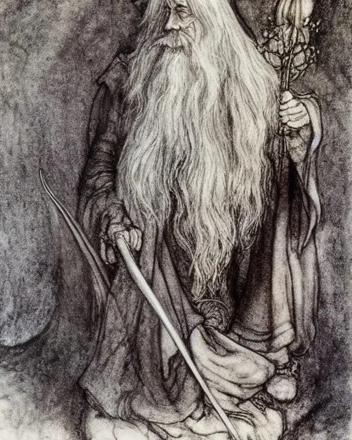 Arthur Rackham Gandalf