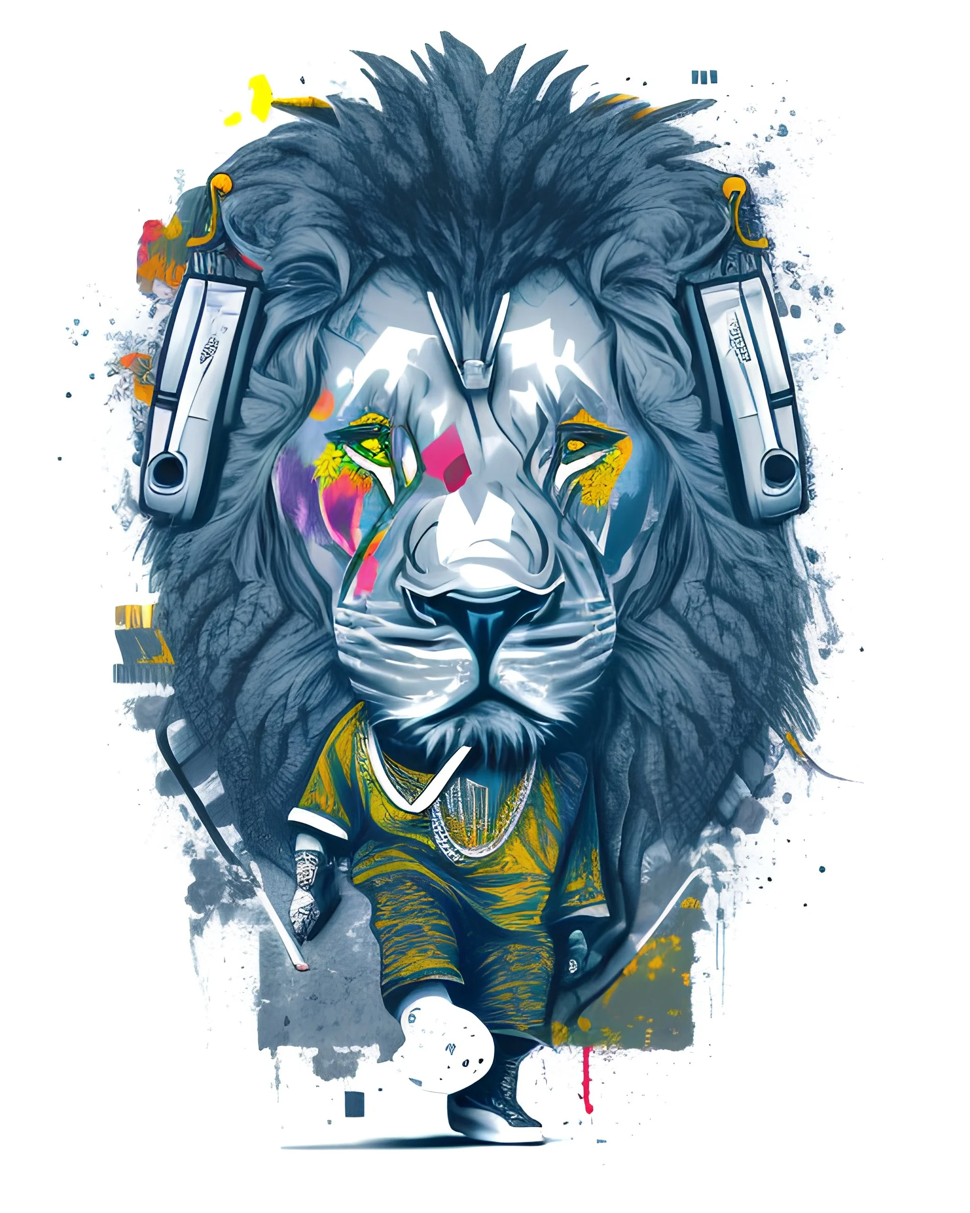 Hip hop lion
