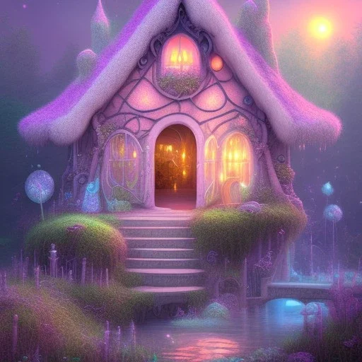 house of fairies like a dream within a dream within a dream pastel colors