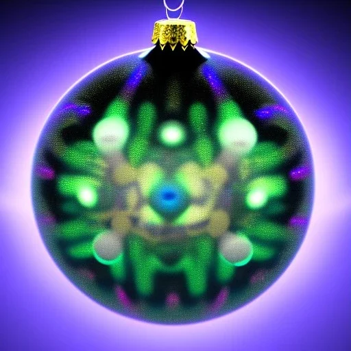 ball Ornament, Beyond-Dimensional, Sonoluminescence, Iridescent, Citrine