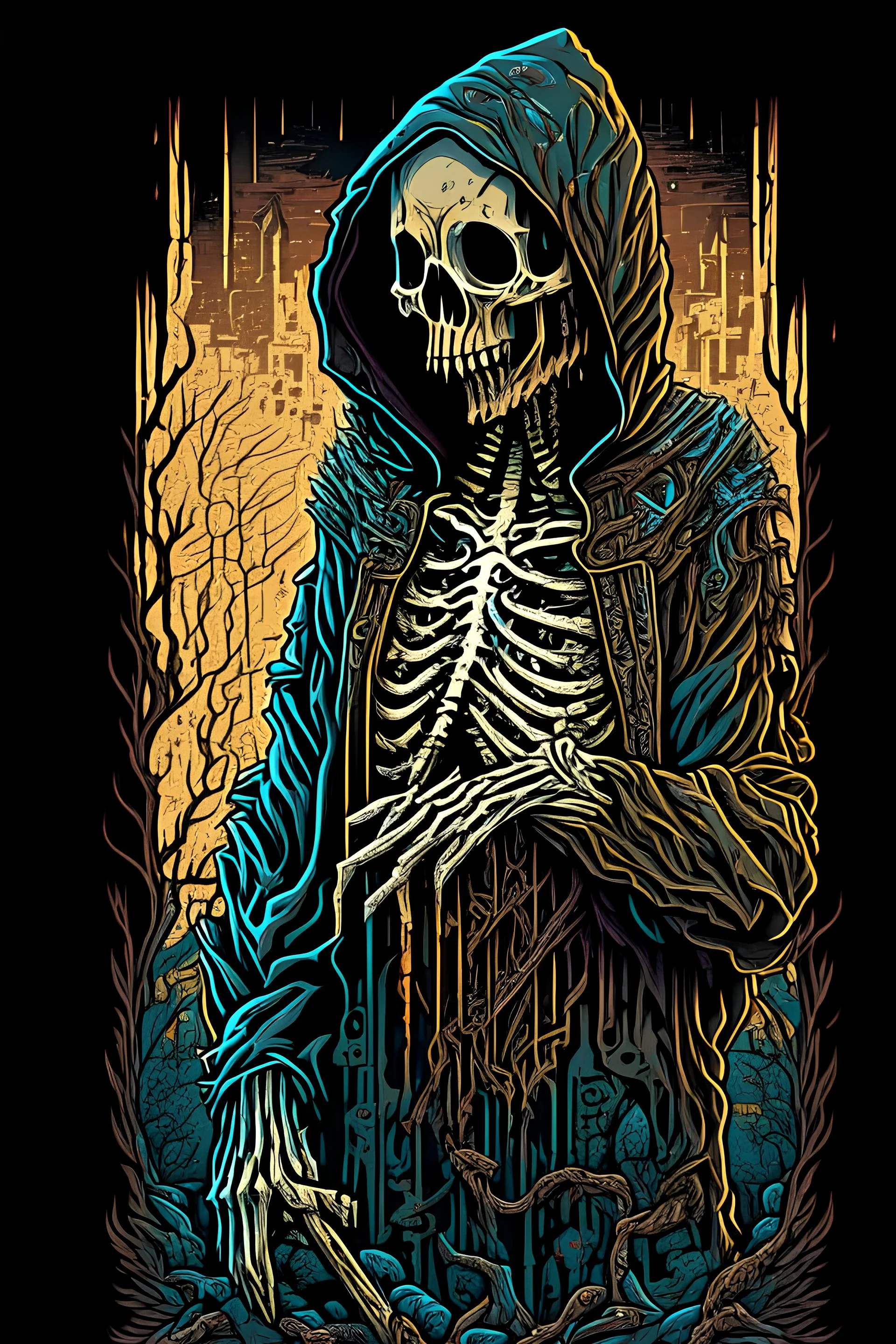 Skeleton sales wearing hoodie