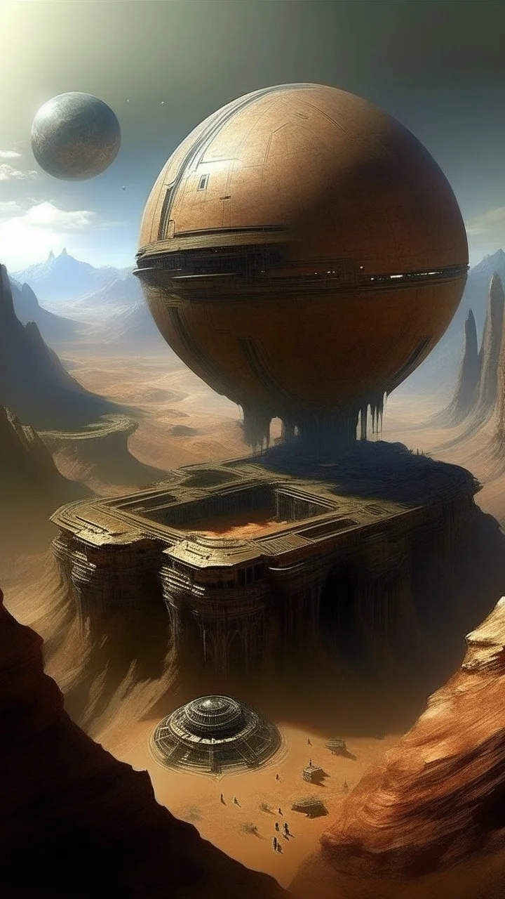 sci fi planet, petra, city