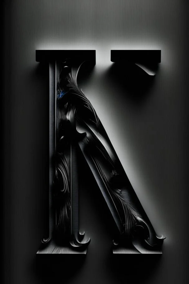 letter 'k' black colour, aesthetic,
