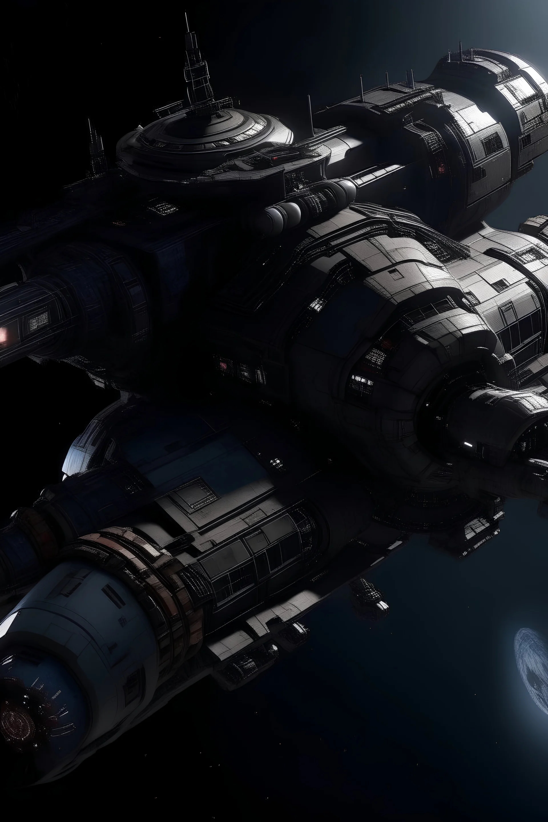 picture of rocinante space ship from the expanse