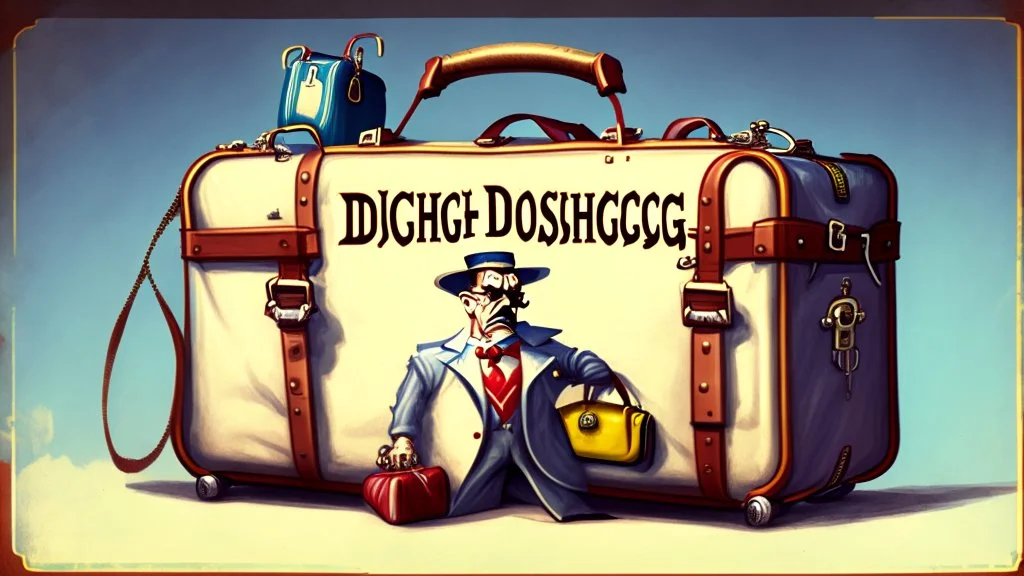 mr. dr. douchebag is missing his baggage