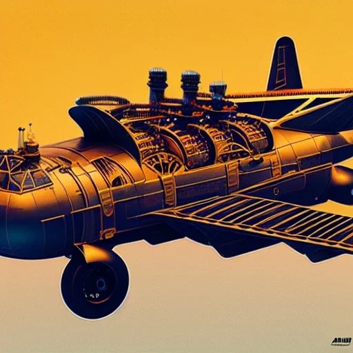 fullbody Drawing of 'sketch of Steampunk Air Vehicles',intricate detail,andrea bonelli,Kilian Eng,Ohrai,evan lee,Aleksandr Sidelnikov,KyuYong Eom,three quarters frontal aerial view,toned colors,16k