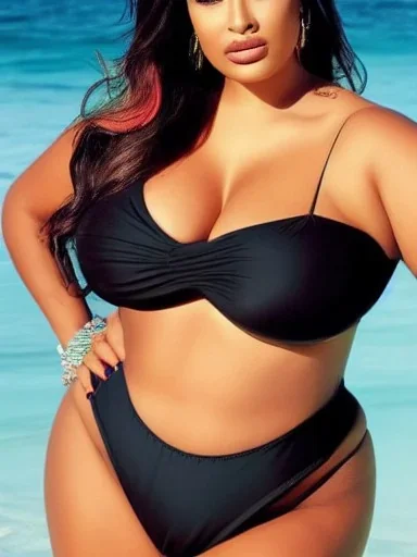 curvy-latina-in-swimsuit-posing