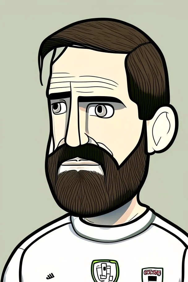 Scott Carson English football player cartoon 2d