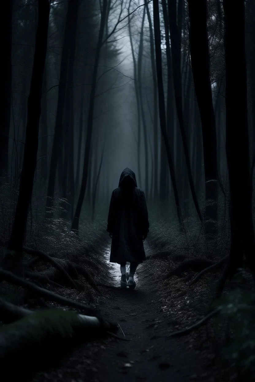 lost in the forest during the night scary