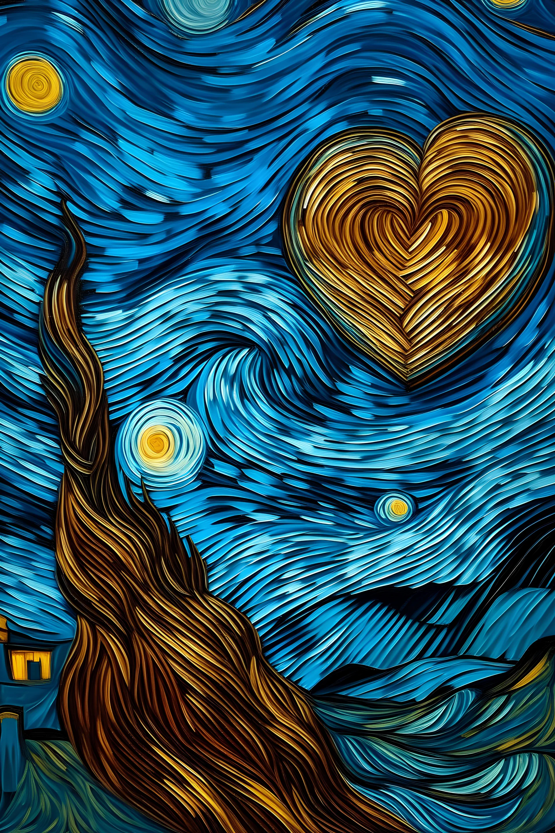 heart with van gogh