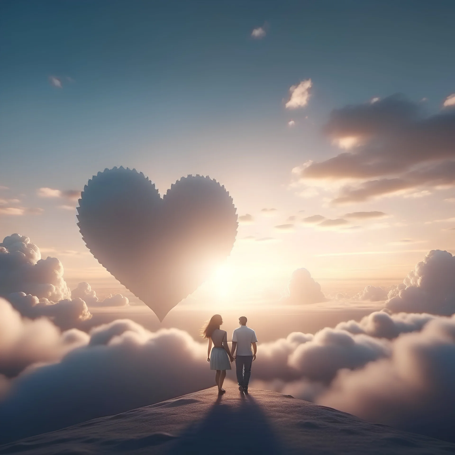 The clouds of love, cinematic, 4k