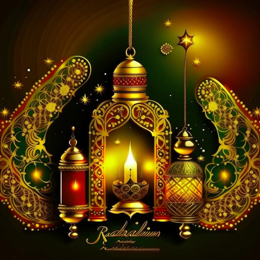 Golden spark ramadan's greetings