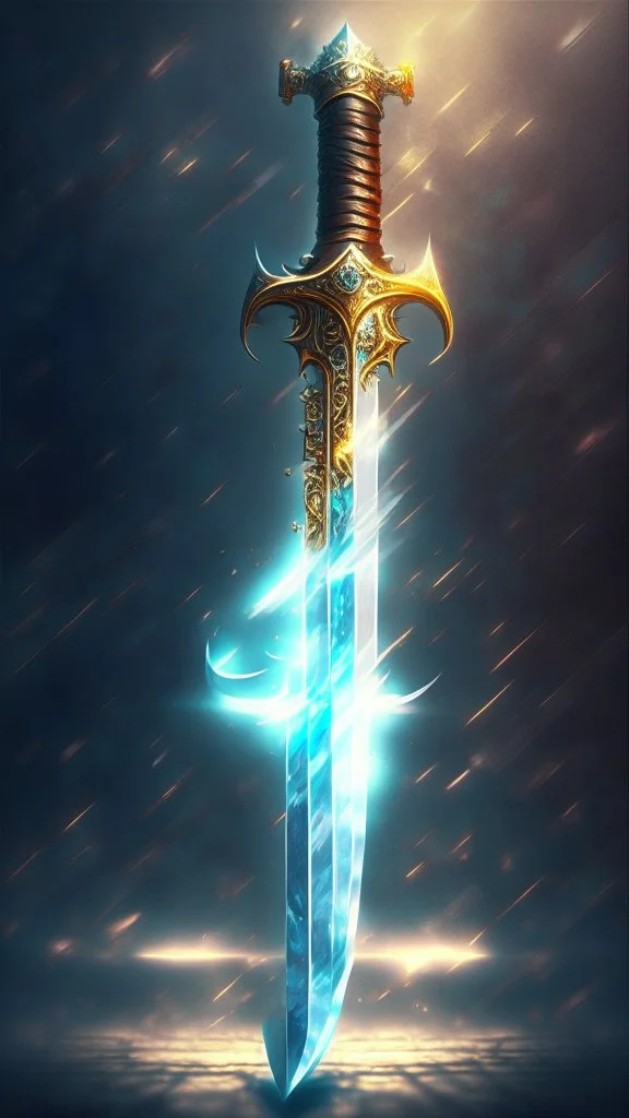 shining metal sword