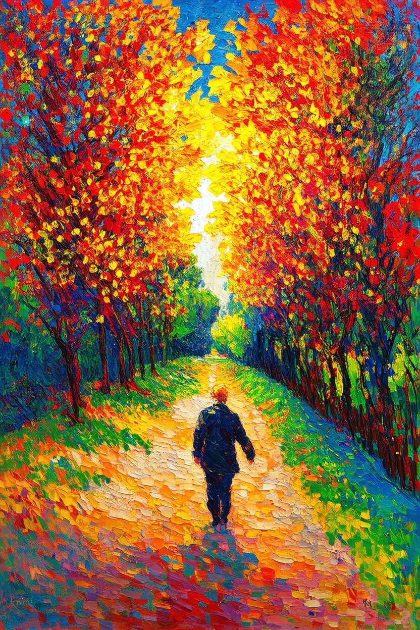Walk through darkness to get into the light; Post-Impressionism; Fauvism