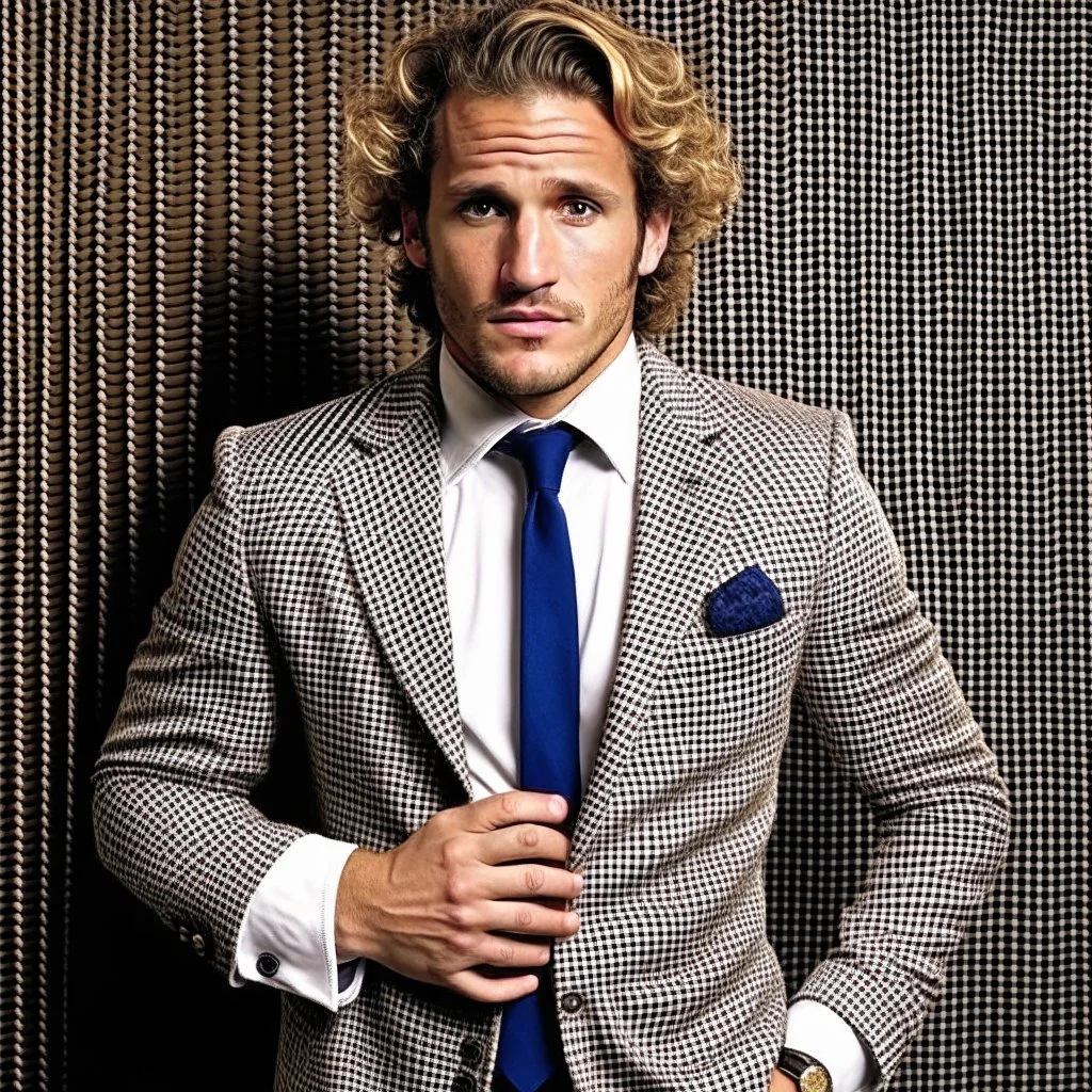 Diego Forlan Football soccer player posing. He is cosplaying a detective.