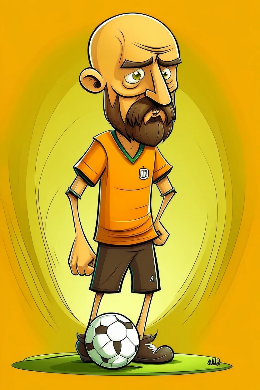 Giorgis Mikautadze Footballer ,cartoon 2d