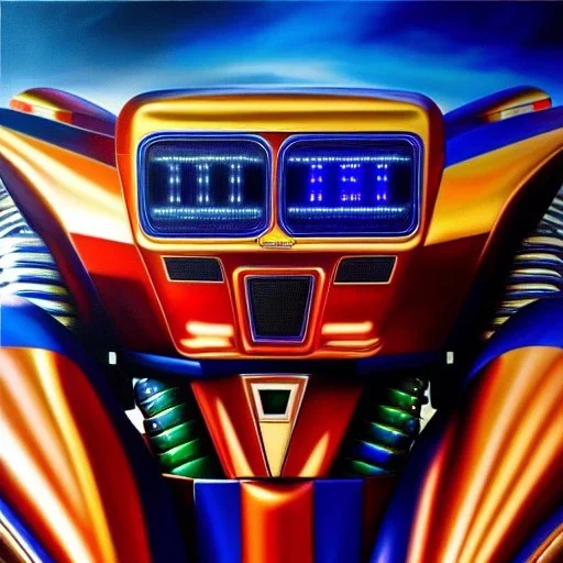 Ultra detailed fullbody Portrait in oil on canvas of Megazord with armor,intense stare,extremely detailed digital painting, extremely detailed face,crystal clear Big eyes, mystical colors ,perfectly centered image, perfect composition, rim light, beautiful lighting,masterpiece,8k, stunning scene, raytracing, anatomically correct, in the style of robert e howard and Ken Kelley and Ohrai Noriyoshi and Simon Bisley and tomzj1