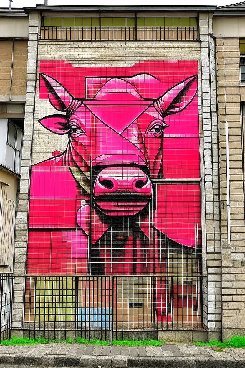 "Transcending meatspace"; Bauhaus; Street Art; AI Realism