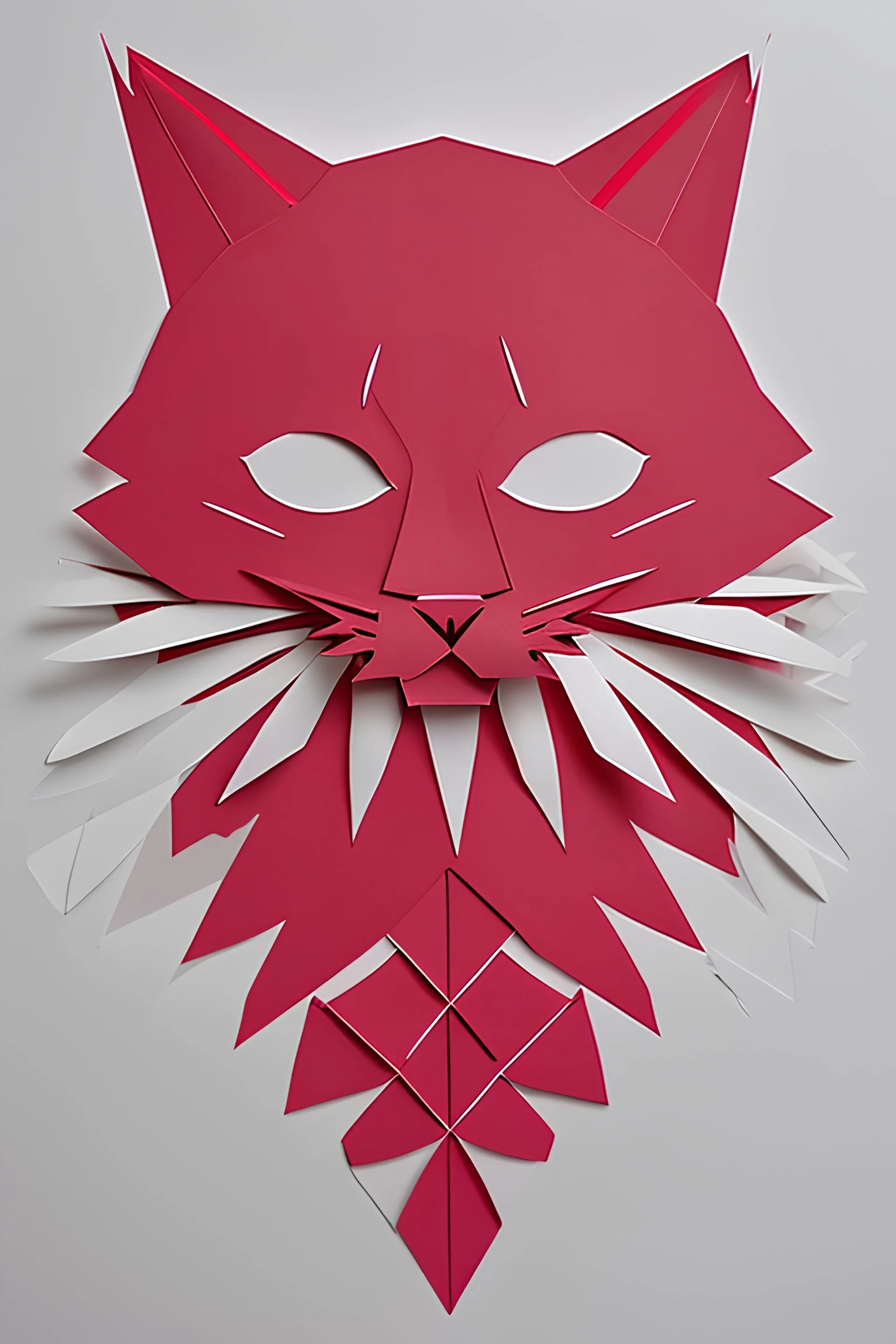 cat, Kirigami, papper cut artwork