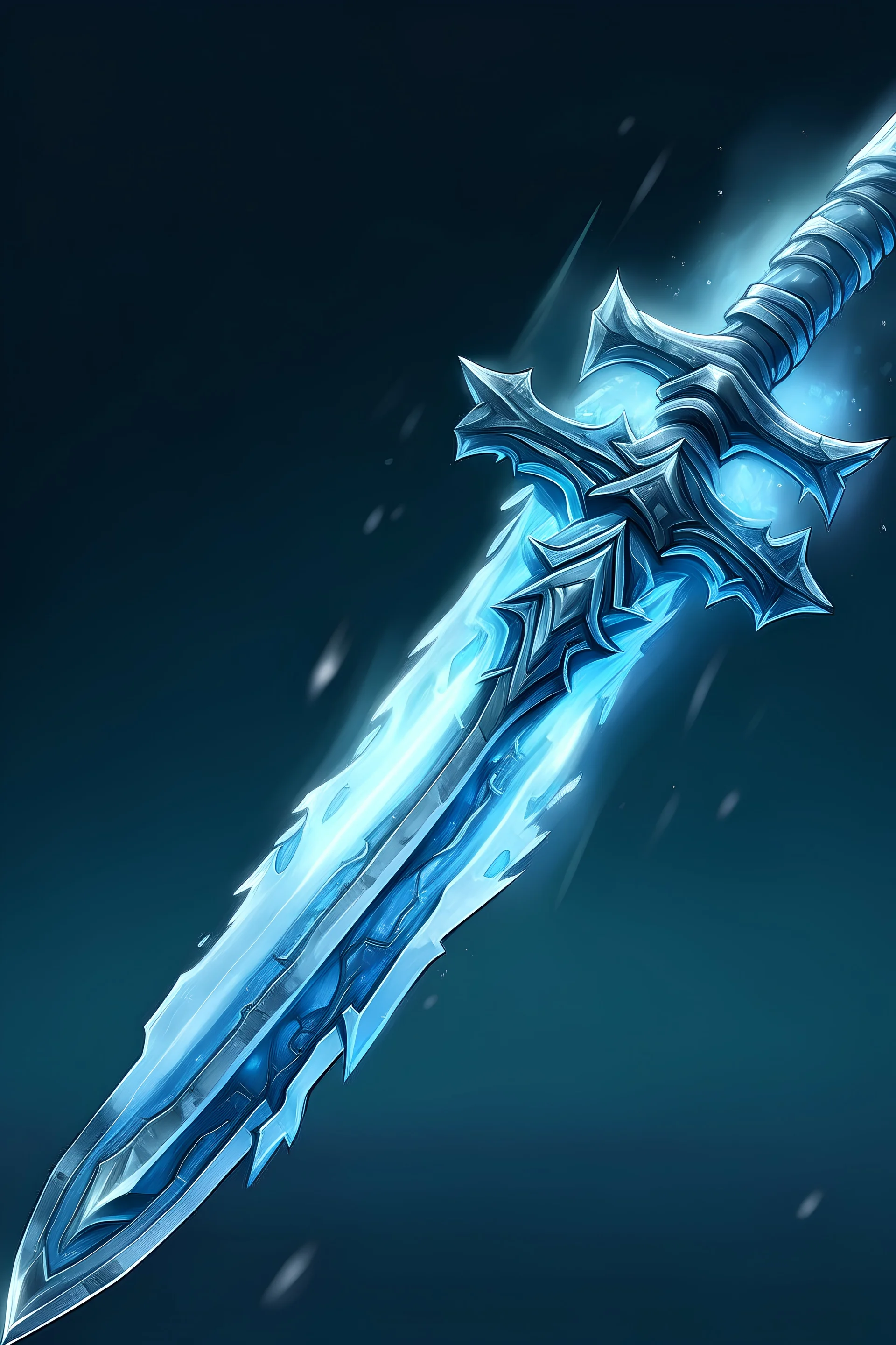 A powerful ice sword